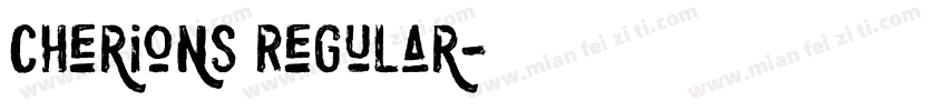 Cherions Regular字体转换